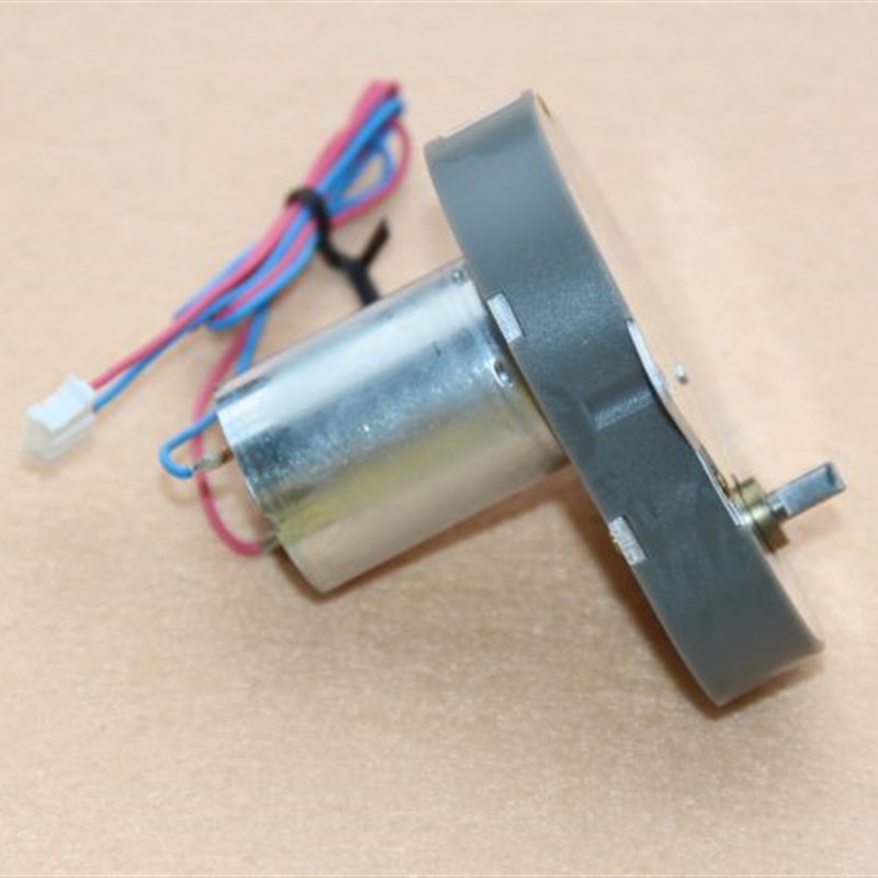 370减速马达 DC6-24V 齿轮减速电机 大扭力 静音 扁轴 直流电机
