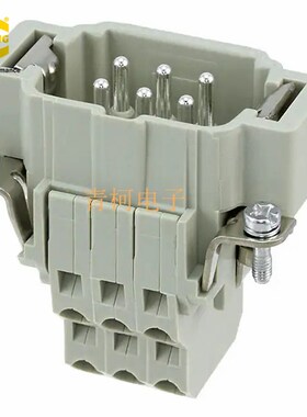 HARTING 09330062672  HAN ESS 笼式弹片接线 6针6芯重载连接器