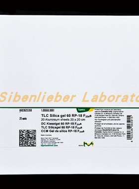 默克1.05559.0001TLCSilica gel 60RP-18MERCK反相键合薄层层析板