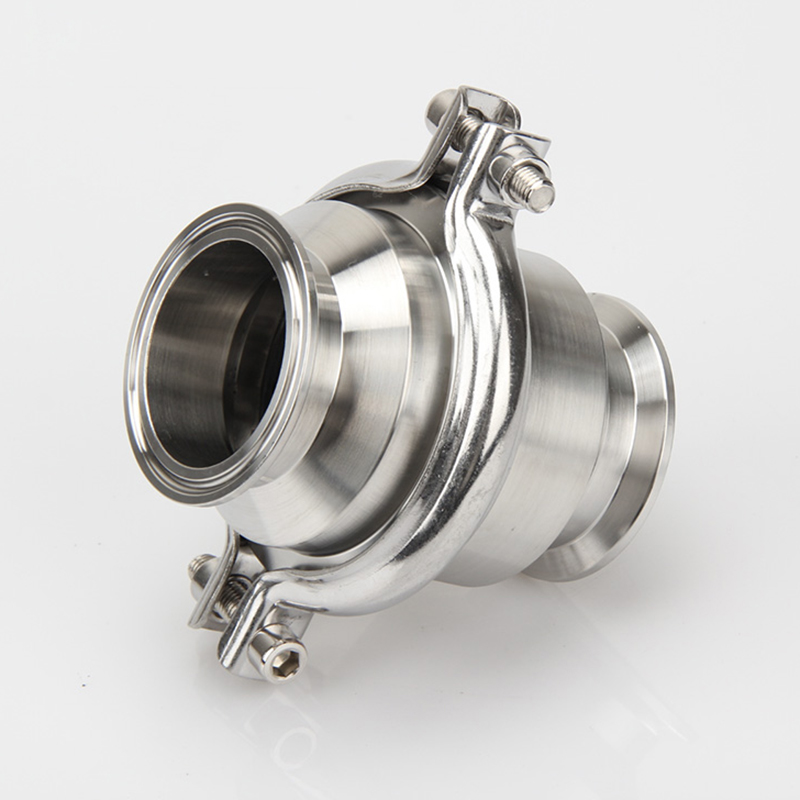 304不锈钢快装止回阀卫生级管道卡箍单向阀快接卡盘水泵用逆止阀