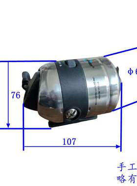 跨境射鱼轮RAMPART堡垒SY25鱼镖轮不锈钢跟线器内走线封闭渔线轮