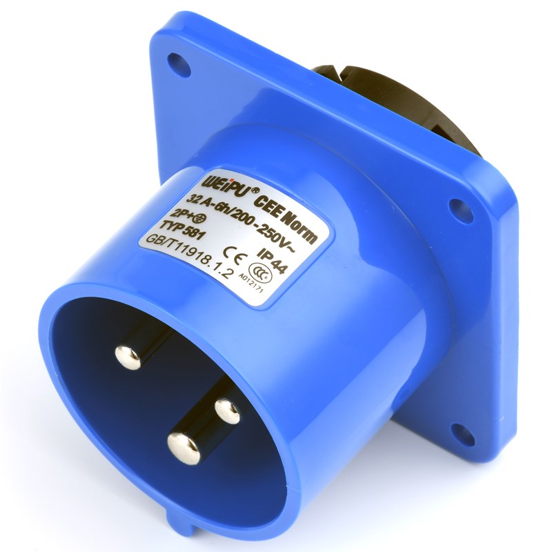 威浦航空工业插头TYP581 583 585 32A明装暗装移动防水连接器