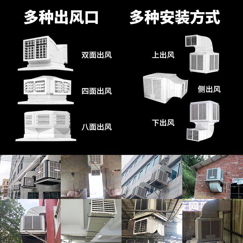 养殖场冷风机工厂车间降温可移动水冷空调扇商用工业大型制冷风机