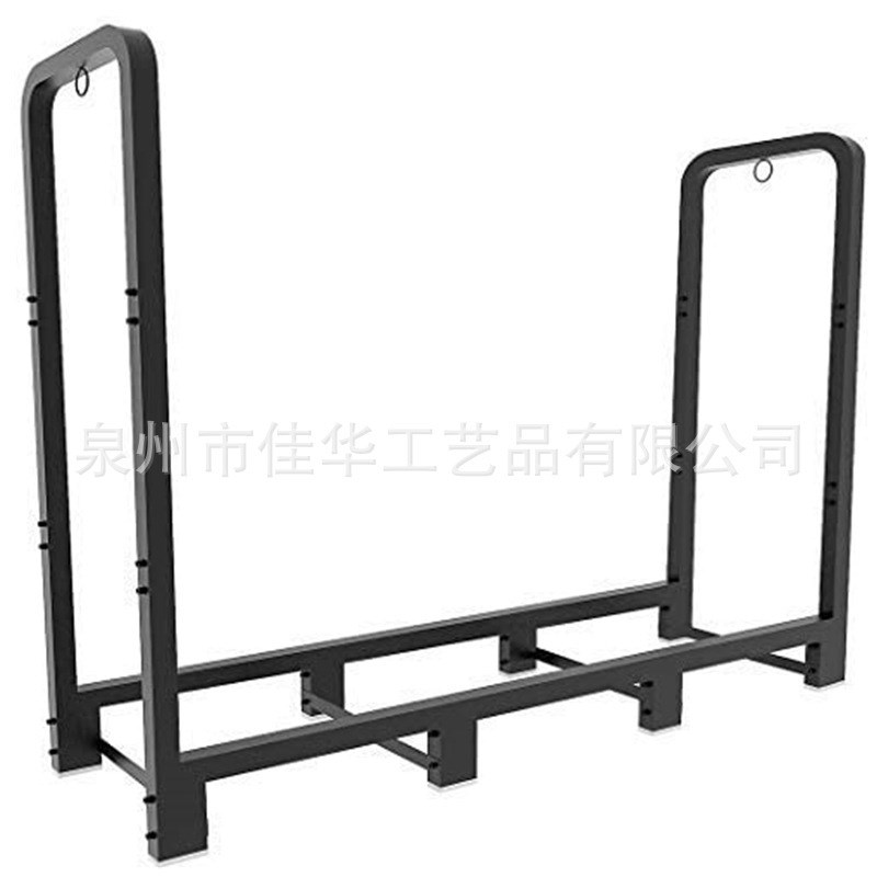 金属铁艺木头收纳架 木材堆放架 柴火架 木柴存储架 可拆装
