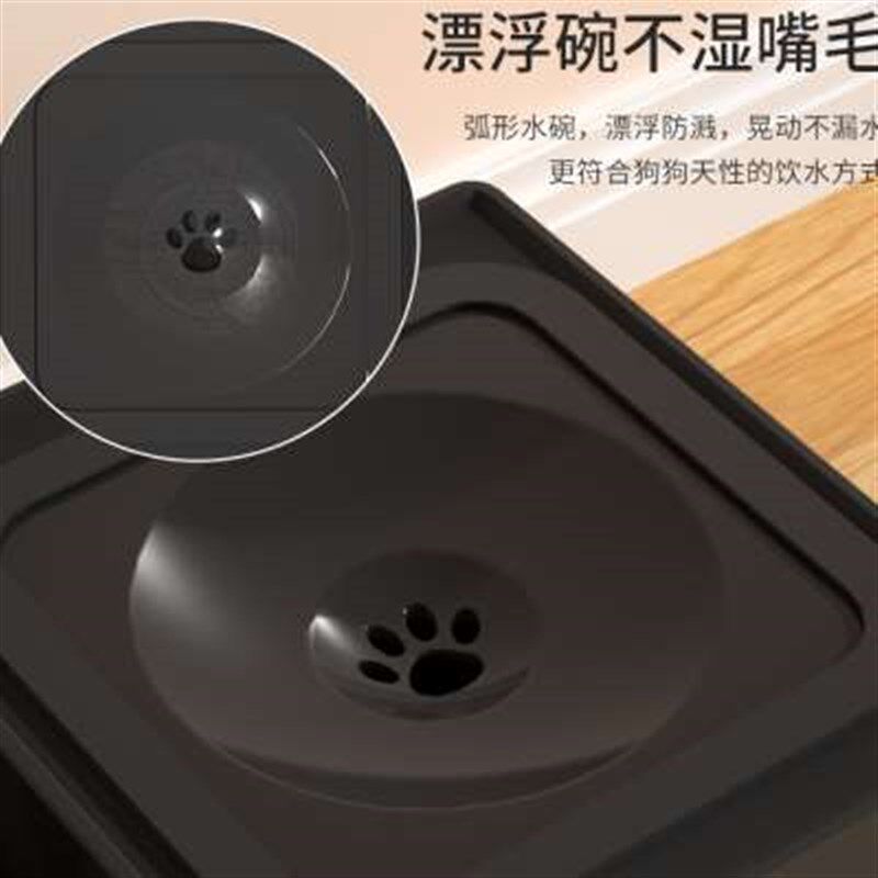 狗碗狗盆护颈大型犬饭盆慢食碗大号狗狗食盆喝水一体宠物猫碗双碗