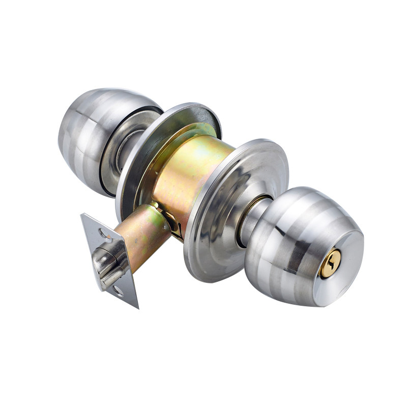 不锈钢室内球形锁家用门锁通用型实木球锁门锁卫生间稳固卧室~