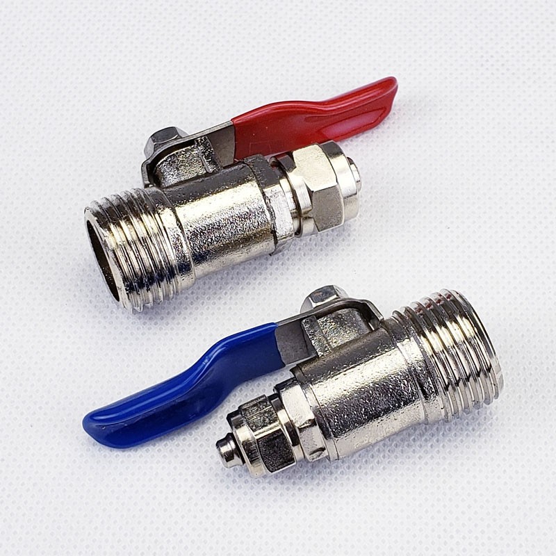 净水器配件外丝4分转2分接头进水阀门四分转二分进水2分球阀4变2