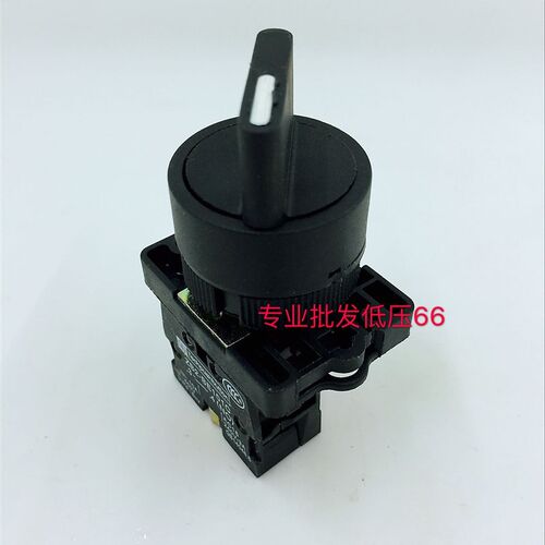 塑料型XB2-ED21 旋钮2挡 两档选择 按钮开关ZB2 开孔直径22mm