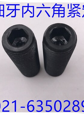 细牙无头螺丝 细牙紧定高强度 平端内六角M12X1M20X1.5M16X1M14X1