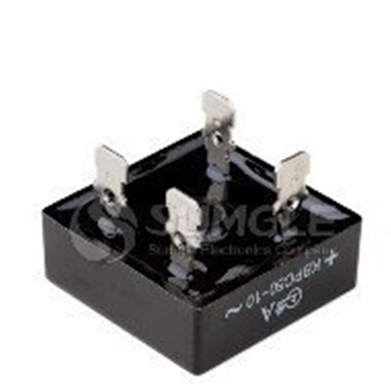 单相桥式整流器/单相桥式整流器KBPC50-10 黑色 规格为32*32