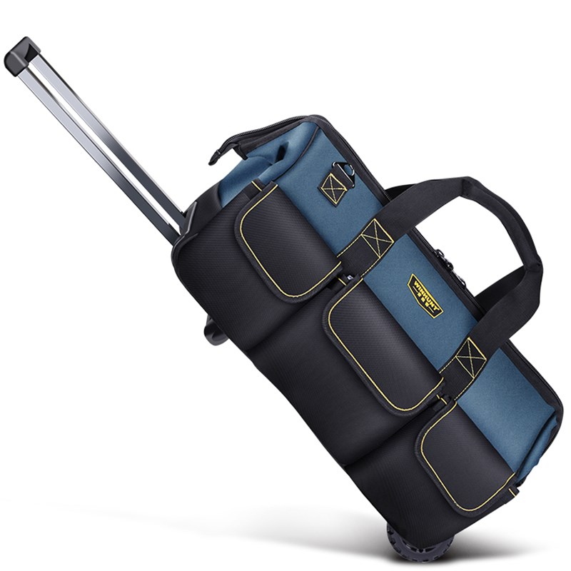 巨型多功能拉杆工具包结实耐用工业级推拉式带轮子帆布手推车便携