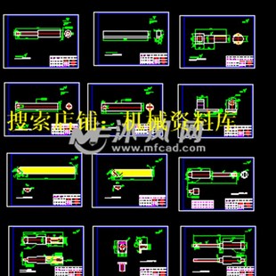 TPX6113机床刀杆刀盘挡块刀架座CAD设计图纸参考资料【16】