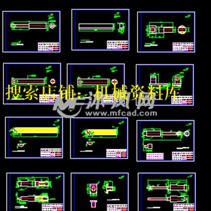 TPX6113机床刀杆刀盘挡块刀架座CAD设计图纸参考资料【16】