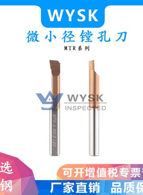 小径镗刀MTR3 R0.15小孔径镗孔钨钢合金微型内孔刀杆微型车刀抗震
