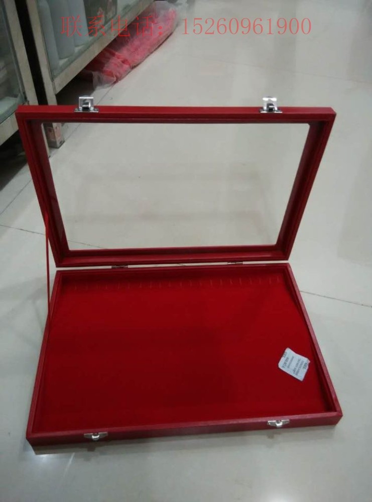 首饰展示盒 带玻璃罩 多种规格女式戒指  打金 首饰器材