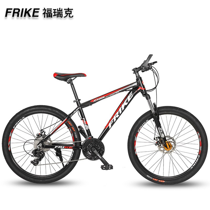 直供26寸铝合金山地车自行C车成人变速减震双碟刹单车