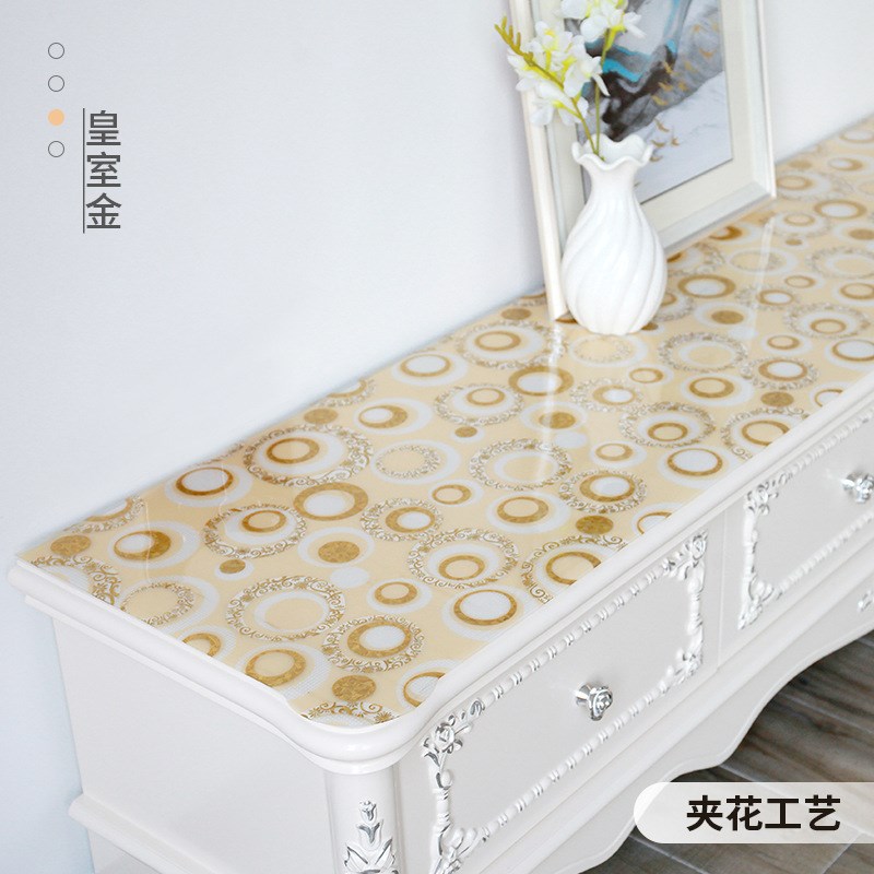 xyt桌布桌面保护膜长条水晶板电视柜透明桌垫Npvc软玻璃茶几客厅