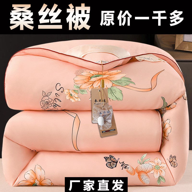 加厚蛋白桑丝被i子冬被保暖丝棉被芯春秋冬季棉絮太空被子双人冬