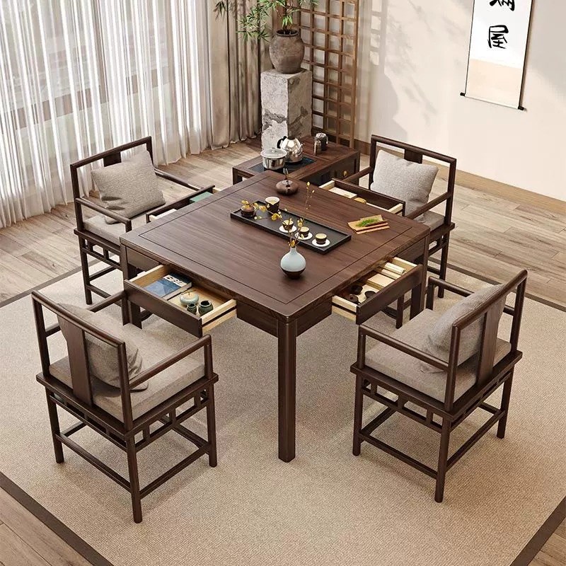 实木方桌正方形八仙桌餐桌掼w蛋专用桌棋牌桌打牌桌子四方桌茶桌