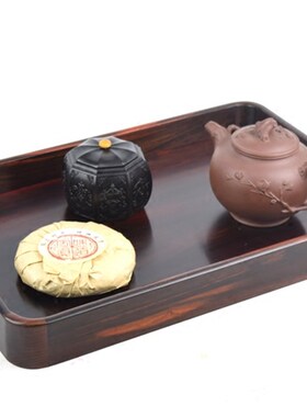 大红酸枝交趾黄檀文盘茶盘托盘承盘红木文盘功夫茶盘干泡台