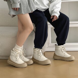 棉鞋男款冬季加绒加厚男鞋防寒保暖高帮大头面包鞋厚底户外雪地靴