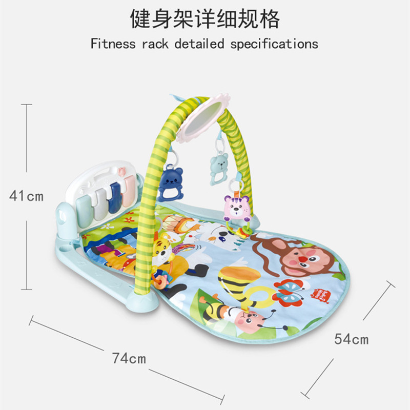 婴儿健身架器脚踏钢琴新生儿猴子健身架宝宝安抚音乐益智0-1男女