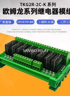 SANWO RELAY 8路电磁继电器模组TKG2R-2C-K824 12VDC 8A