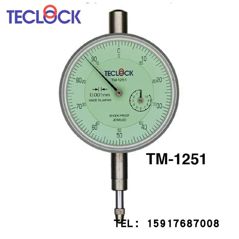 原装进口日本得乐TECLOCK百分表 TM-1251 TM-1251f