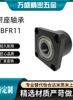 BFR11/BGSCB d10 12 15 17 20 25带座双轴承无挡圈轴承座方法兰型