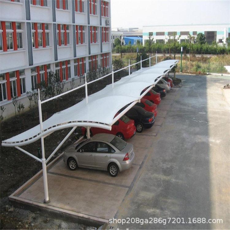深圳工厂户外钢结构汽车停车棚做大型钢结构活动景观遮阳棚雨棚生