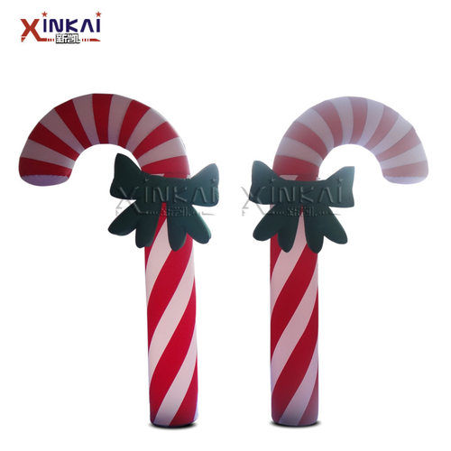 充气圣诞老人拐杖 圣诞节活动用品道具 跨境热销充气糖果棒模型