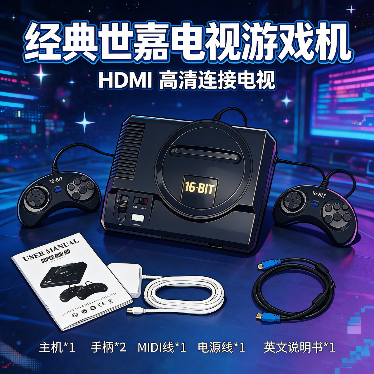 电视游戏主机MD游戏机16位游戏图片