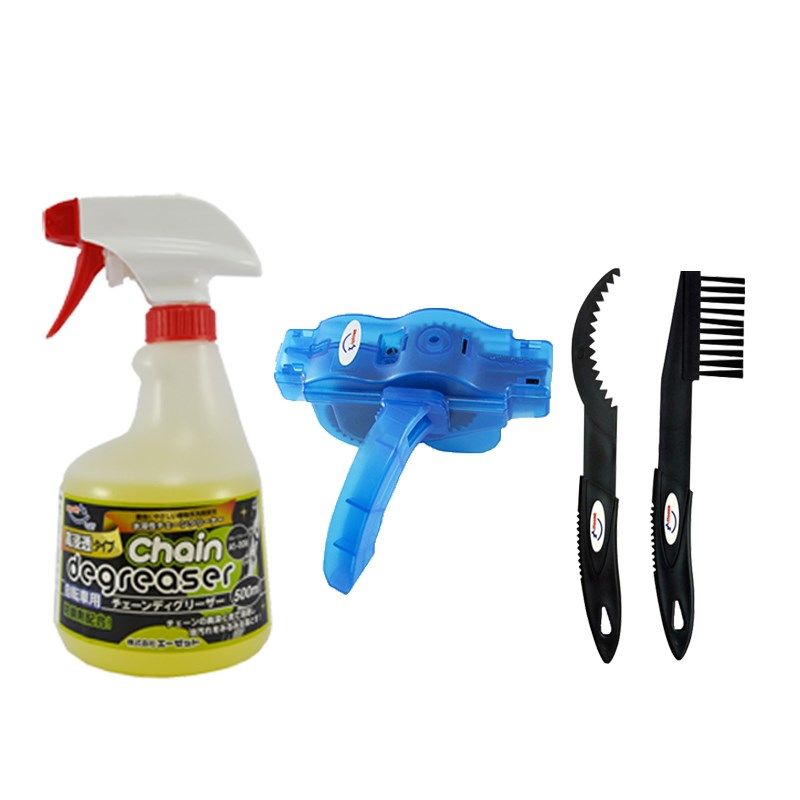 AZ自行车链条清洗套装飞轮牙盘清洗清洗剂洗链器清洁刷 SE082