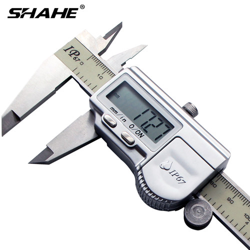 SHAHE三和 IP67防水数显卡尺0-150 0-200 0-300 数显精度游标卡尺
