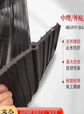 651型背膜外贴式止水带橡胶止水带钢边中埋式桥梁建筑地铁隧道