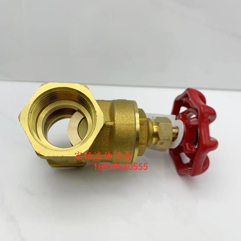 全铜丝扣闸阀门黄铜锻压闸阀加厚内螺纹闸阀水表前总阀46分DN1525