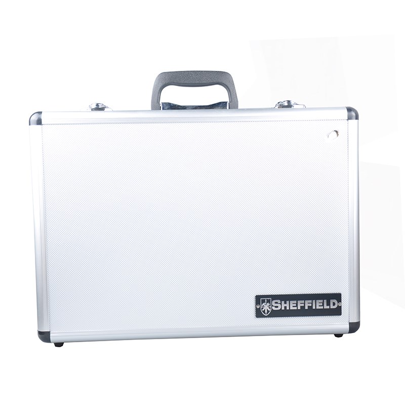 钢盾S026001 工具箱手提式铝合金抗电击双锁扣安全工具盒