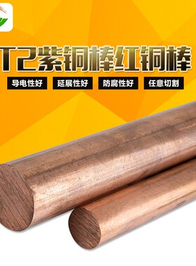 t2 紫铜棒 红铜棒 圆棒 实心纯铜棒 电极铜棒 模具放电 圆柱 紫铜