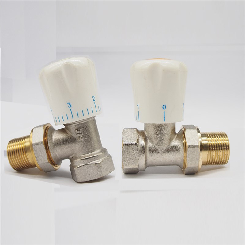 调节阀暖气片4分15温控阀全铜6分20直阀角阀内外丝散热器调温3/4