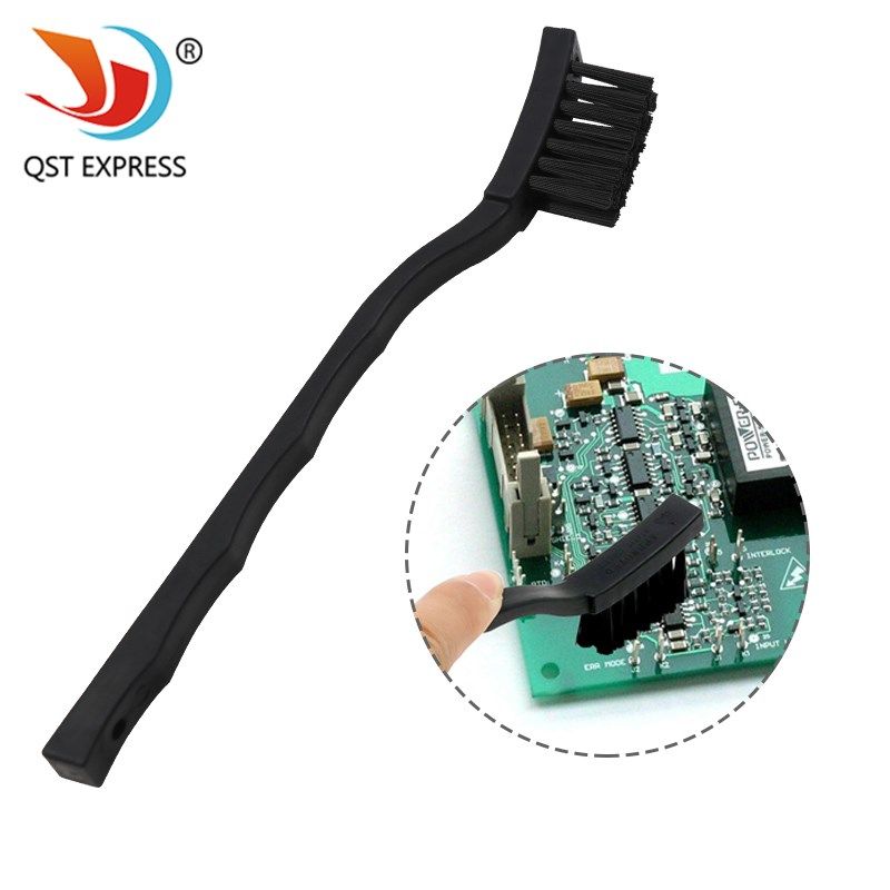 导电PA材质刷毛不易掉毛耐磨 电子元件表面清理工具小号曲柄毛刷