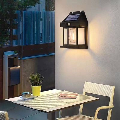 Solar outdoor wall lamp induction lamp courtyard nighYt ligh