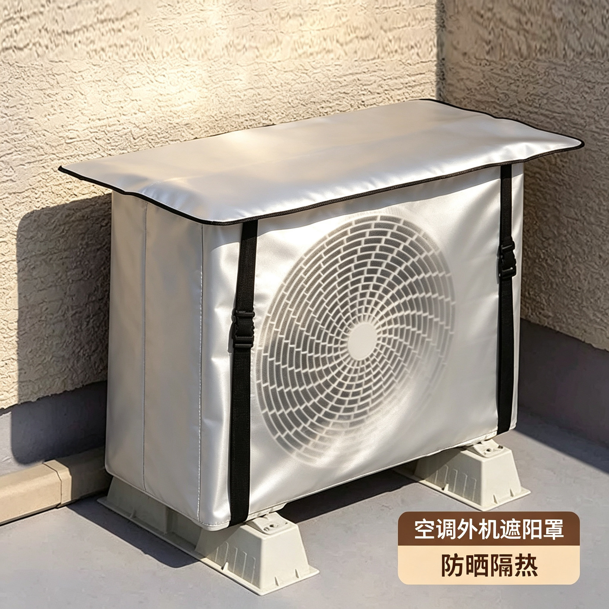 空调通用款空调外机防晒铝膜罩隔热降温防雨防尘罩其他家务工具JL
