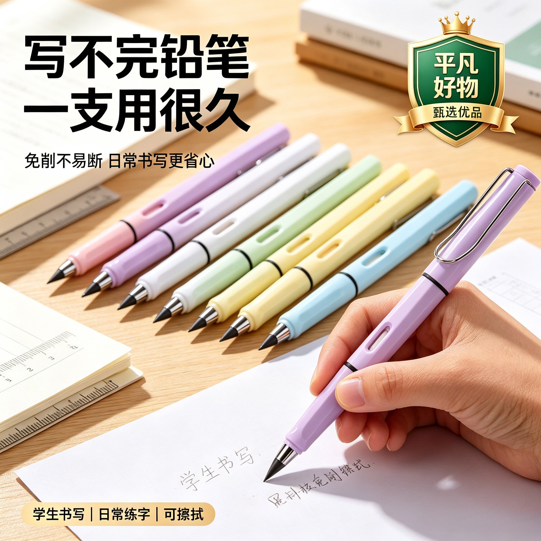 【好物推荐】学生专用无墨不断芯不脏手永恒铅笔书写正姿绘画笔JL