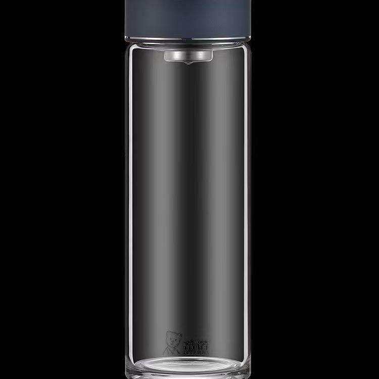 希诺单层玻璃杯高硼硅加厚大容量带滤网办公泡茶6087/6088/6089