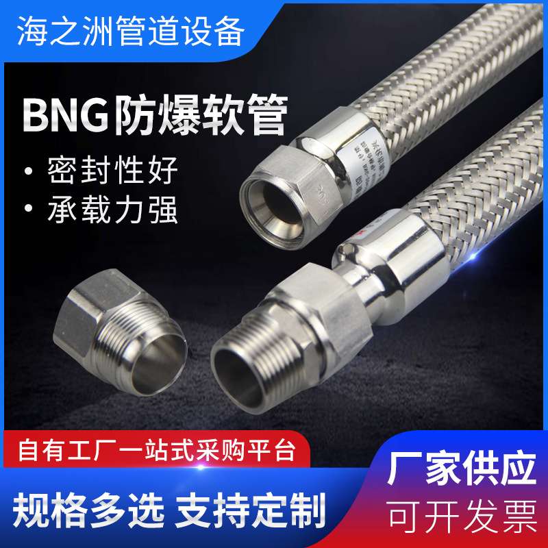 BNG 防爆挠性连接管304不锈钢防爆绕线管dn152025bng防爆电缆线管