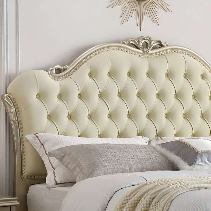 美式实木床双人床1米8主卧轻奢大床1米5卧室床欧式高端公主床婚床