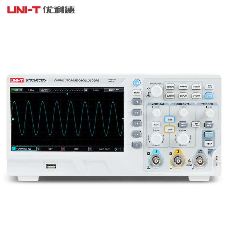 UNI-T优利德UTD2102CEX+/2072CL/2152CL数字示波器双通道150M