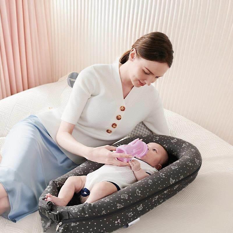 宝宝带奶充气床防溢床呛透气新生儿中ZKR压外防出携多枕功能幼儿