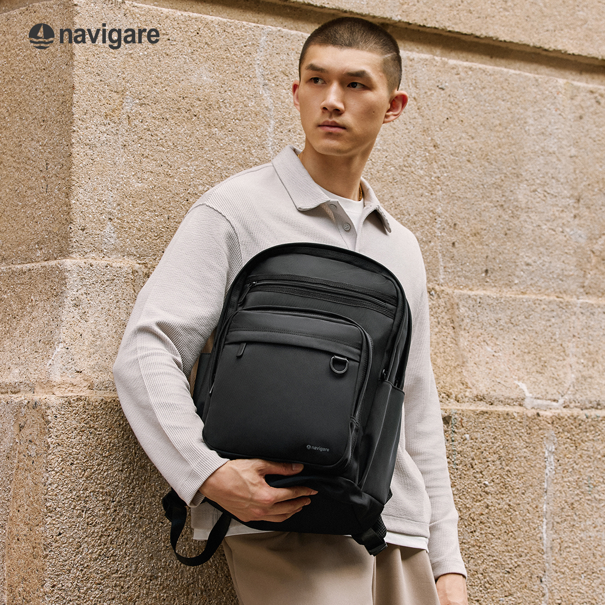 【小帆船大容量商务休闲双肩包】