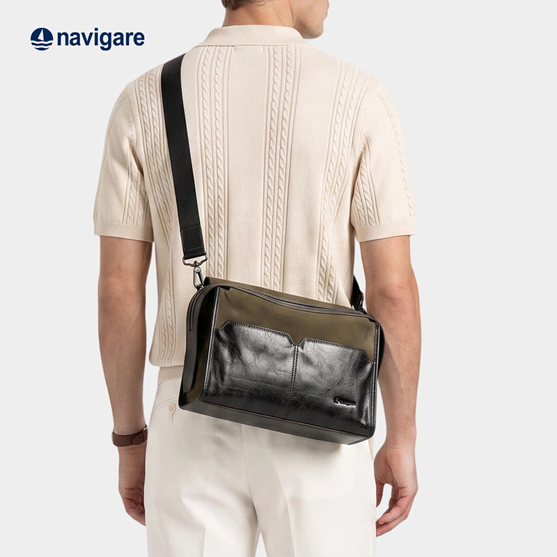 真皮Navigare小帆船邮差包图片